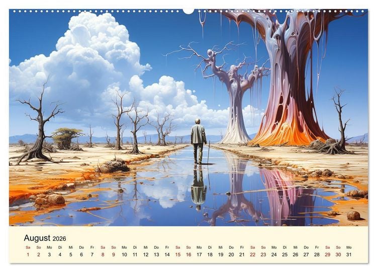 Produktbild: Surreale W&uuml;ste (Wandkalender 2026 DIN A2 quer), CALVENDO Monatskalender