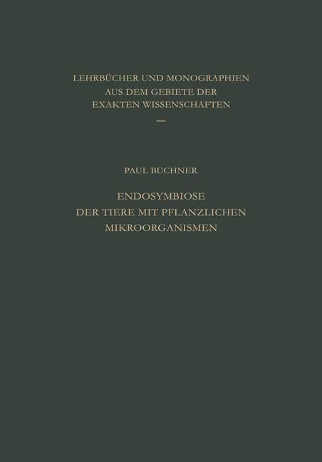 Produktbild: Endosymbiose der Tiere mit Pflanzlichen Mikroorganismen
