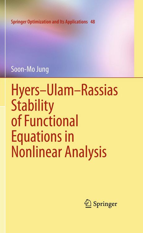 Produktbild: Hyers-Ulam-Rassias Stability of Functional Equations in Nonlinear Analysis