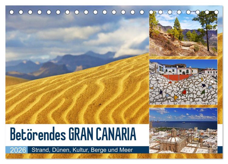 Produktbild: Bet&ouml;rendes Gran Canaria (Tischkalender 2026 DIN A5 quer), CALVENDO Monatskalender