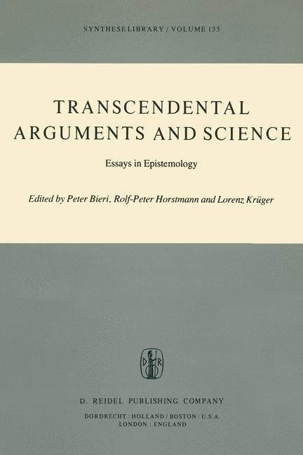Produktbild: Transcendental Arguments and Science