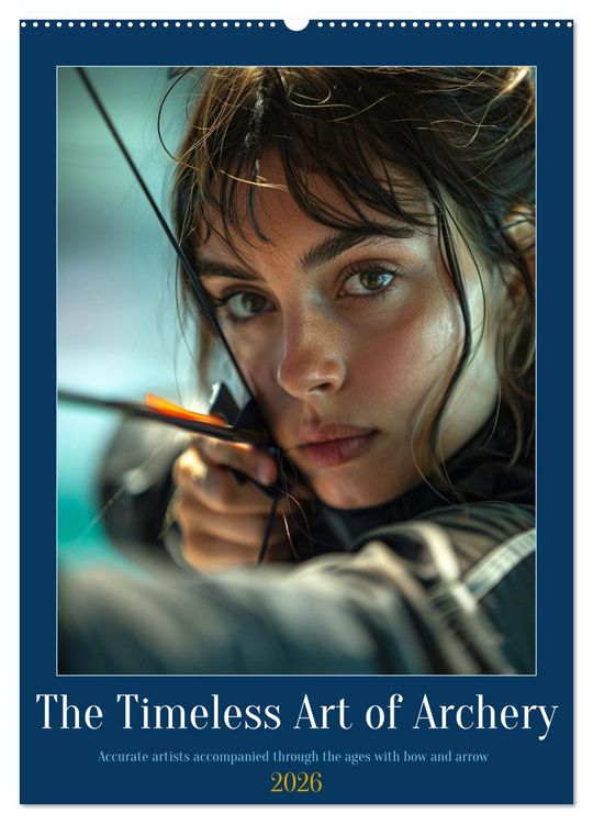Produktbild: The Timeless Art of Archery (Wall Calendar 2026 DIN A2 portrait), CALVENDO 12 Month Wall Calendar