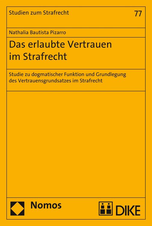 Produktbild: Das erlaubte Vertrauen im Strafrecht