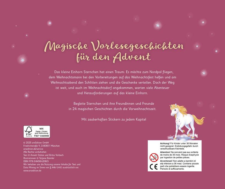 Produktbild: Ein Einhorn tr&auml;umt von Weihnachten