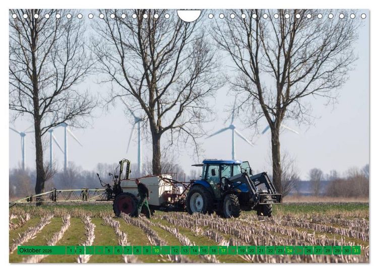 Produktbild: Landwirtschaft - Maschinen im Einsatz (Wandkalender 2026 DIN A4 quer), CALVENDO Monatskalender