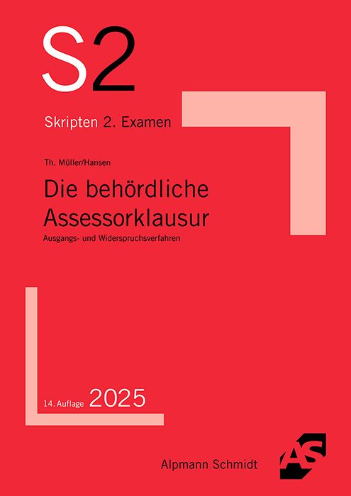 Produktbild: Die beh&ouml;rdliche Assessorklausur
