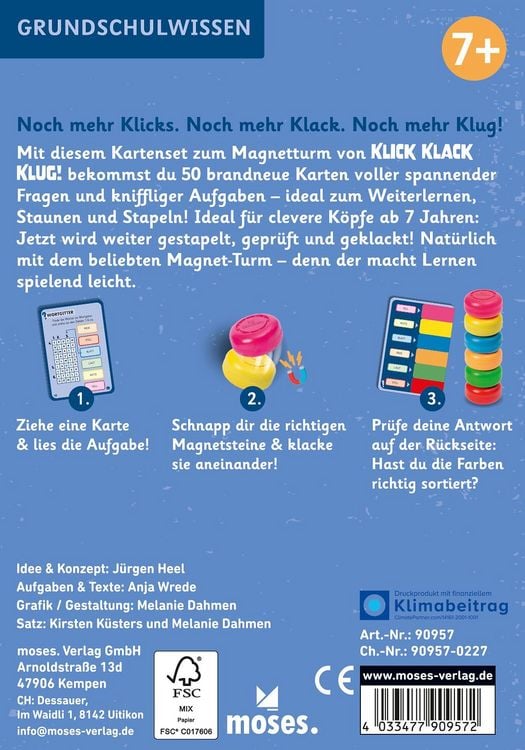 Produktbild: Klick Klack Klug Erweiterungsset Allgemeinwissen ab 7 Jahren