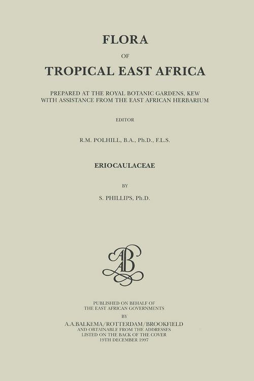 Produktbild: Flora of Tropical East Africa - Eriocaulaceae (1997)