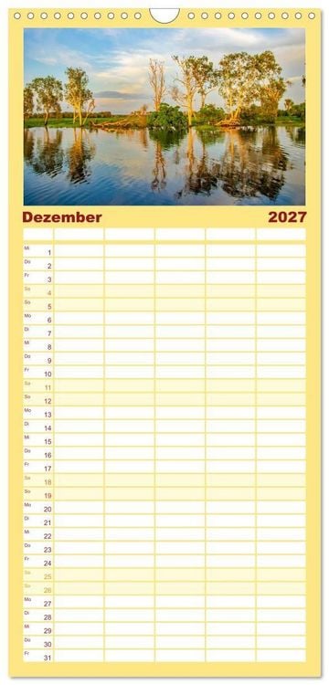 Produktbild: Familienplaner 2027 - Faszination Australien - eine Traumreise mit 5 Spalten (Wandkalender, 21 x 45 cm) CALVENDO