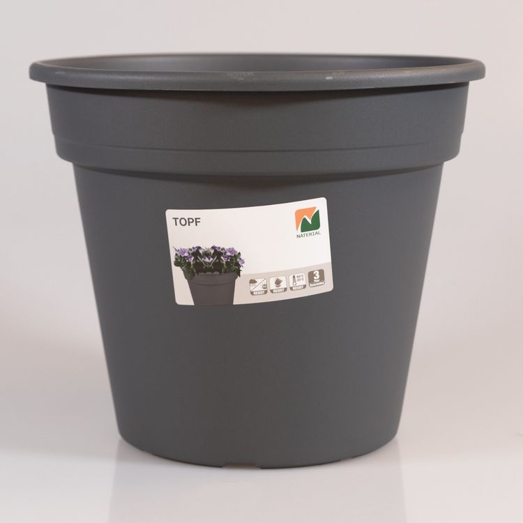 Produktbild: Blumentopf anthrazit &Oslash;30x25cm