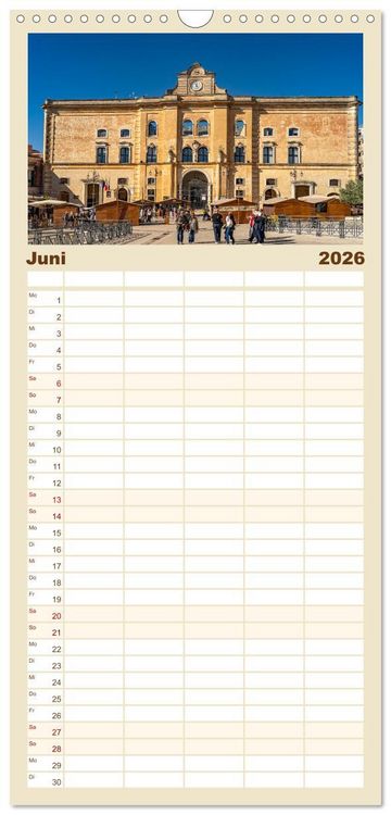 Produktbild: Familienplaner 2026 - Italiens Welterbe Matera mit 5 Spalten (Wandkalender, 21 x 45 cm) CALVENDO
