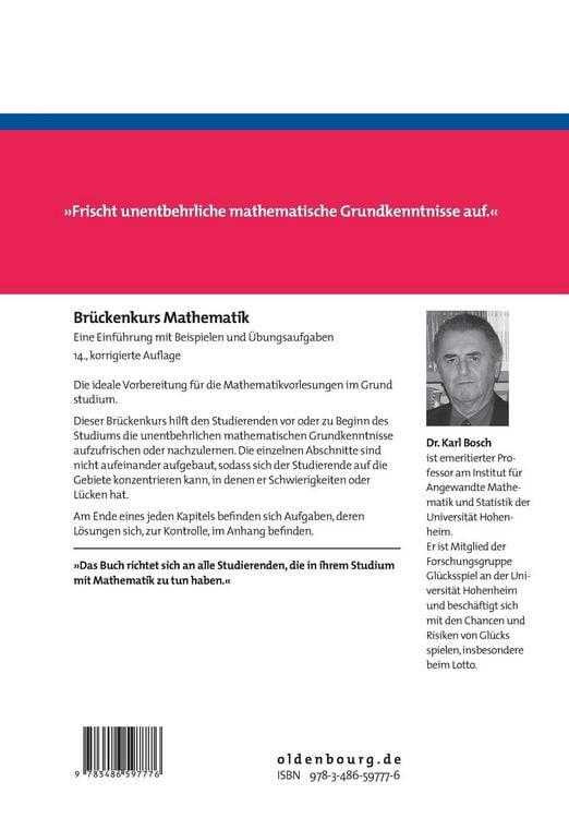 Produktbild: Brückenkurs Mathematik