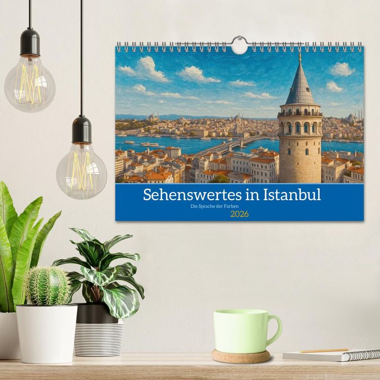 Produktbild: Sehenswertes in Istanbul - Die Sprache der Farben (Wandkalender 2026 DIN A4 quer), CALVENDO Monatskalender