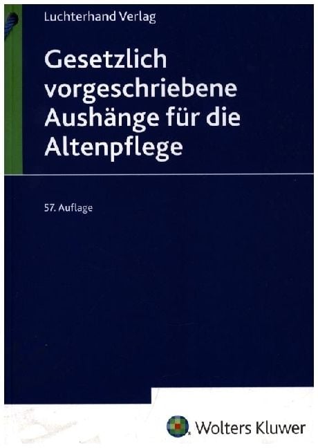 Produktbild: Gesetzlich vorgeschriebene Aush&auml;nge f&uuml;r die Altenpflege 2024