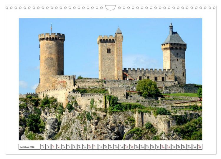 Produktbild: Ch&acirc;teaux OCCITANIE (Calendrier mural 2026 DIN A3 vertical), CALVENDO calendrier mensuel