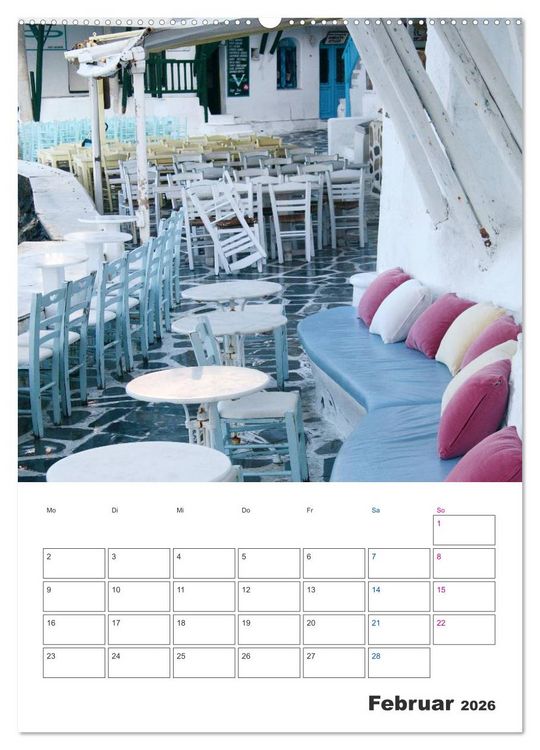Produktbild: Griechisches Allerlei (Wandkalender 2026 DIN A2 hoch), CALVENDO Monatskalender