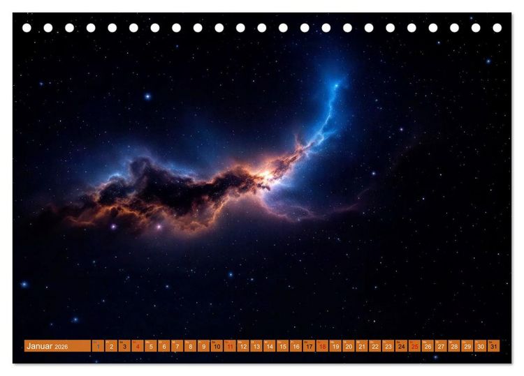 Produktbild: Gammablitze im Universum (Tischkalender 2026 DIN A5 quer), CALVENDO Monatskalender