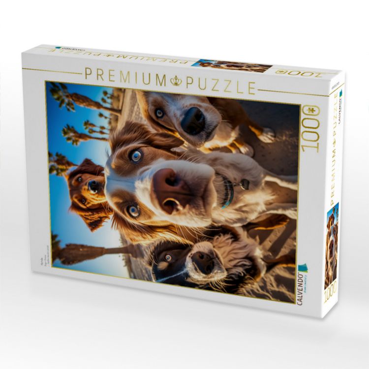 Produktbild: CALVENDO Puzzle Hunde | 1000 Teile Lege-Gr&ouml;&szlig;e 64x48cm Foto-Puzzle f&uuml;r gl&uuml;ckliche Stunden