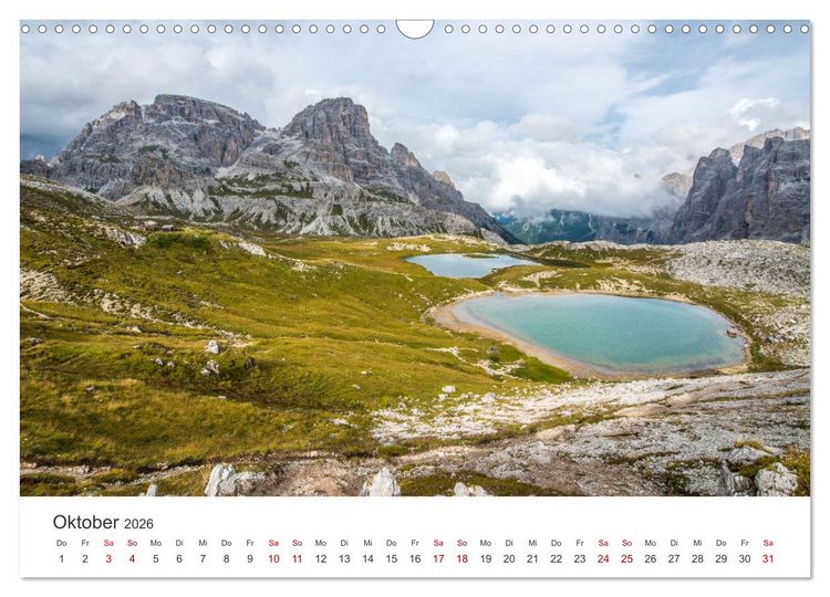 Produktbild: Ein Spaziergang in den Dolomiten (Wandkalender 2026 DIN A3 quer), CALVENDO Monatskalender