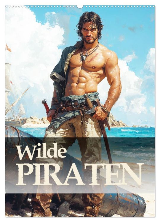 Produktbild: Wilde Piraten (Wandkalender 2026 DIN A2 hoch), CALVENDO Monatskalender