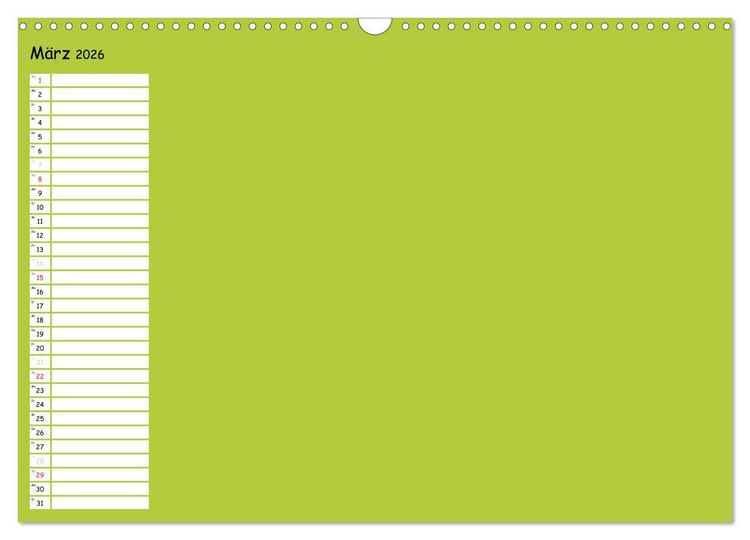 Produktbild: Bunter Bastelkalender (Wandkalender 2026 DIN A3 quer), CALVENDO Monatskalender