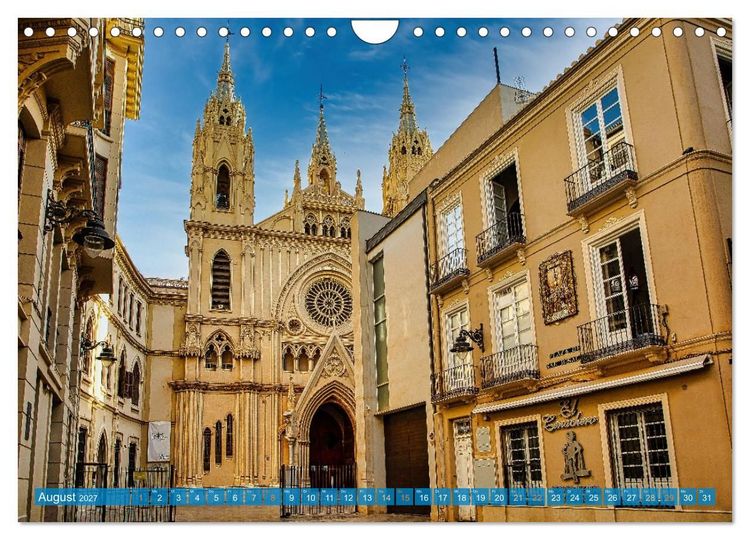 Produktbild: Malaga Highlights der Stadt an der Costa del Sol (Wandkalender 2027 DIN A4 quer), CALVENDO Monatskalender