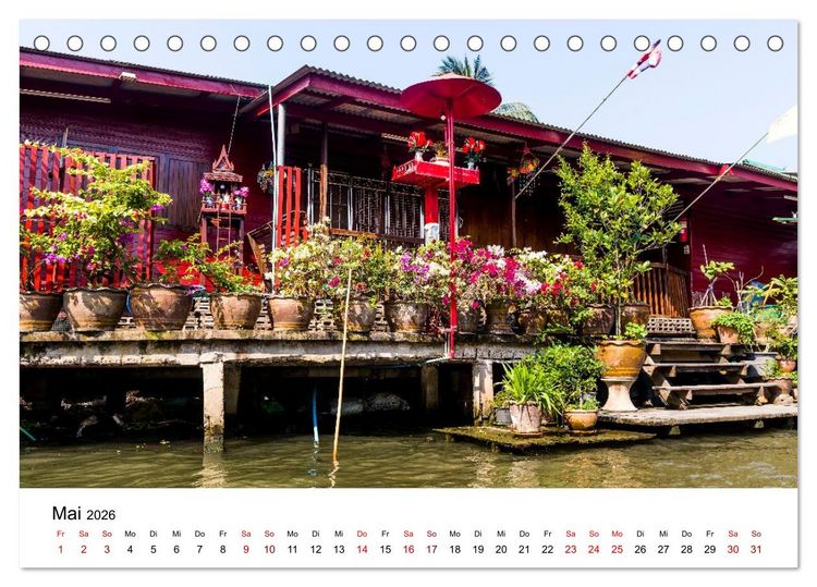 Produktbild: 3 Tage Bangkog (Tischkalender 2026 DIN A5 quer), CALVENDO Monatskalender