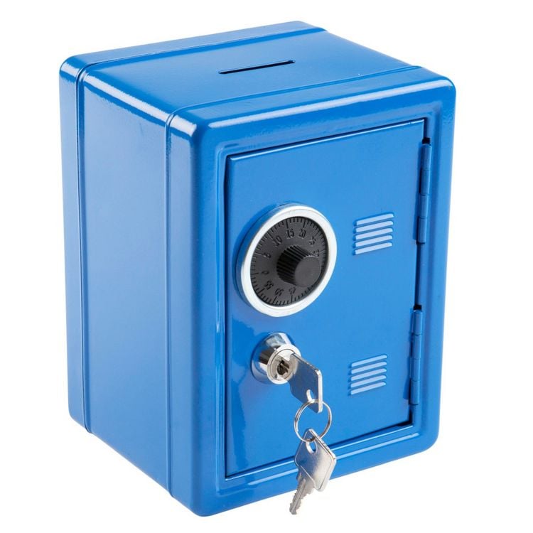 Produktbild: Idena Spartresor aus Metall blau 12x10x16cm
