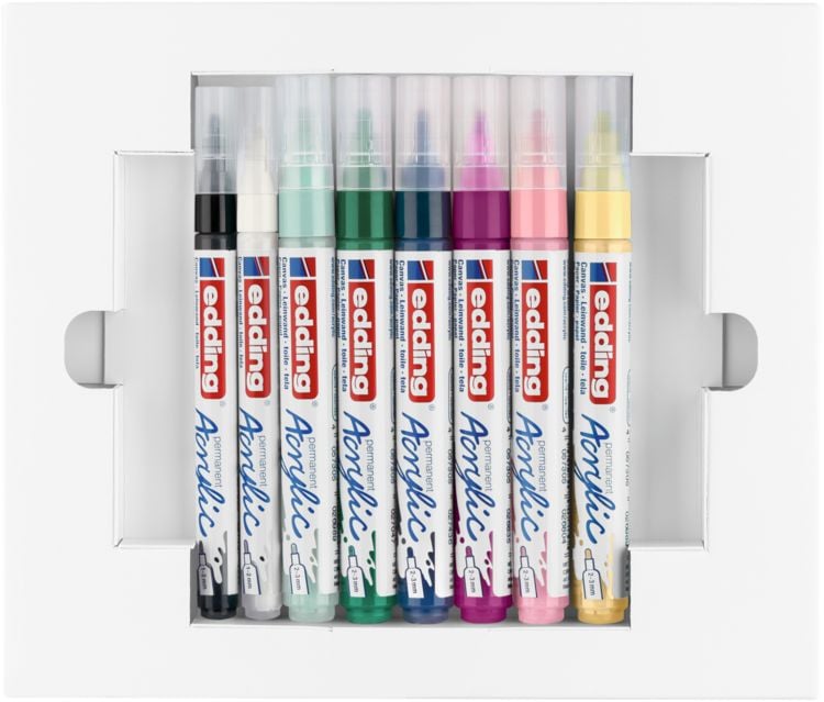 Produktbild: Edding Acrylmarker Acrylic 5300+5100 nordic 8er Starter Set