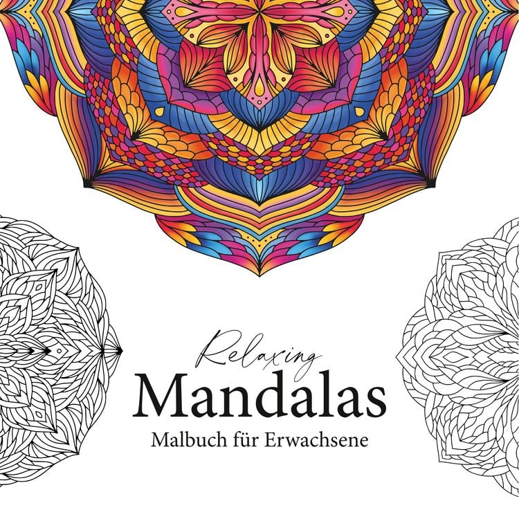 Produktbild: Relaxing Mandalas - Mandala Malbuch f&uuml;r Erwachsene