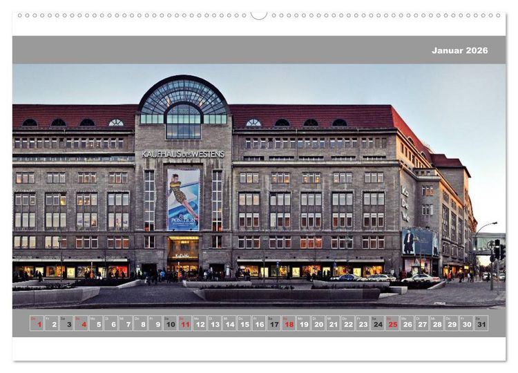 Produktbild: Berlin Fassade (Wandkalender 2026 DIN A2 quer), CALVENDO Monatskalender