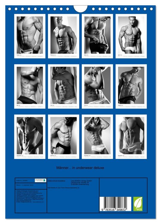 Produktbild: M&auml;nner... in underwear deluxe (Wandkalender 2026 DIN A4 hoch), CALVENDO Monatskalender