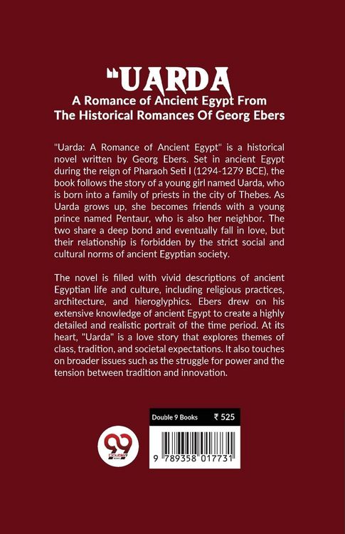 Produktbild: "Uarda A Romance Of Ancient Egypt From The Historical Romances Of Georg Ebers