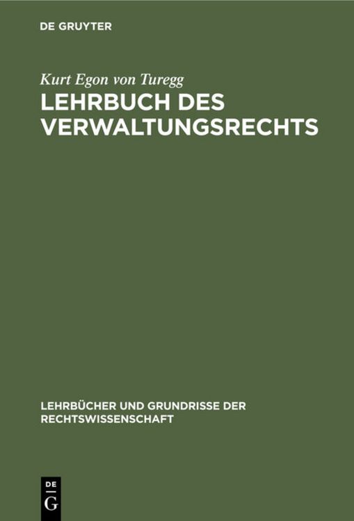 Produktbild: Lehrbuch des Verwaltungsrechts