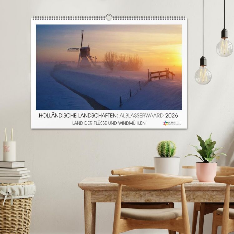Produktbild: HOLL&Auml;NDISCHE LANDSCHAFTEN: ALBLASSERWAARD 2026 (Wandkalender 2026 DIN A2 quer), CALVENDO Monatskalender