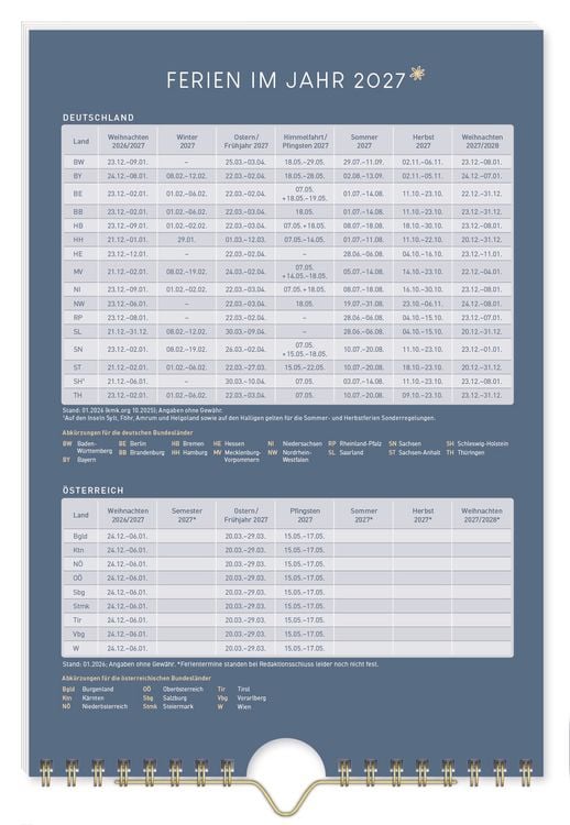 Produktbild: Bastelkalender A5+ 2027