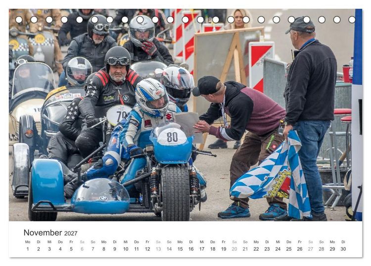Produktbild: Motorradgespanne am Jochpass (Tischkalender 2027 DIN A5 quer), CALVENDO Monatskalender