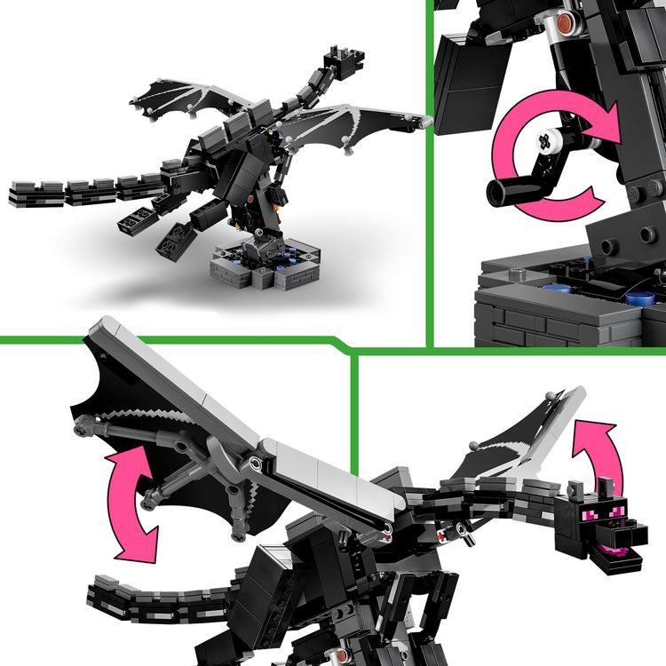 Produktbild: LEGO Minecraft 21595 Der Enderdrache, Gamer Spielzeug ab 10 Jahren
