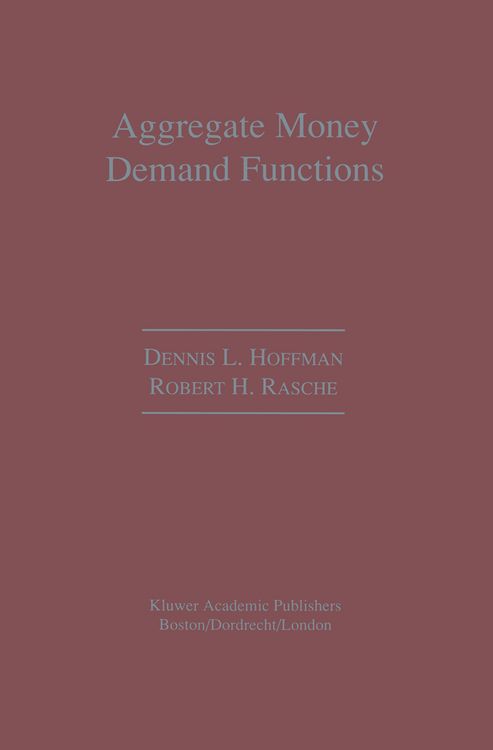 Produktbild: Aggregate Money Demand Functions