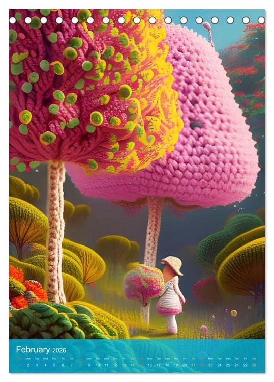 Produktbild: Nature's Stitches (Desk Calendar 2026 DIN A5 portrait), CALVENDO 12 Month DeskCalendar