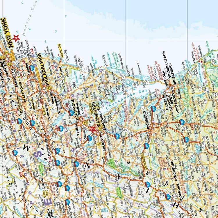 Produktbild: MARCO POLO Reisekarte Vereinigte Staaten 1:4,2 Mio.