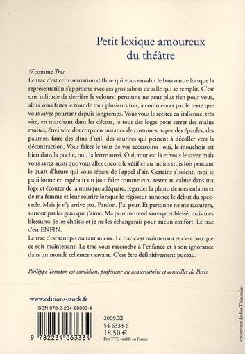 Produktbild: Petit Lexique Amoureux Du Theatre