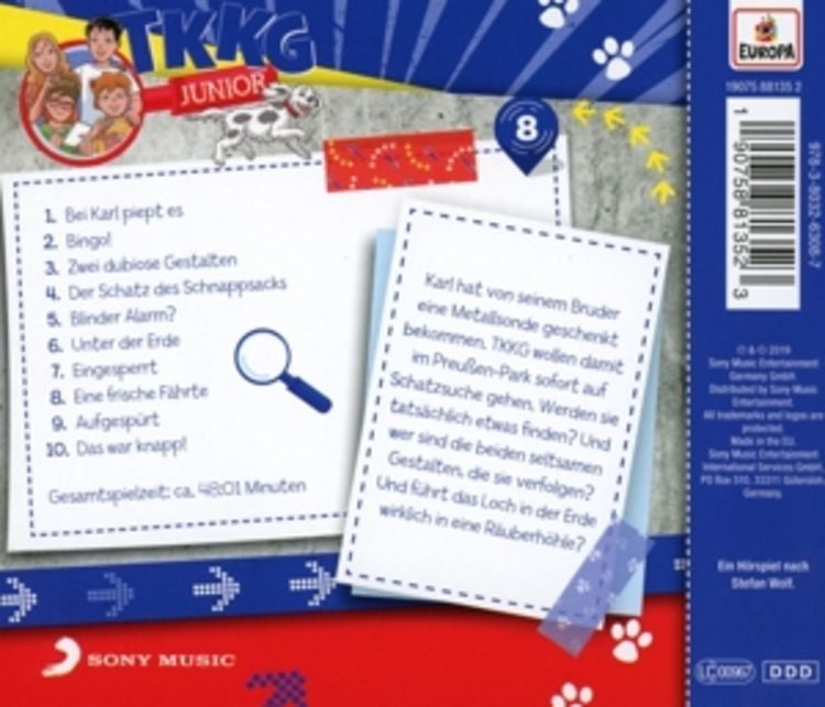 Produktbild: TKKG Junior 08 Der verborgene Schatz