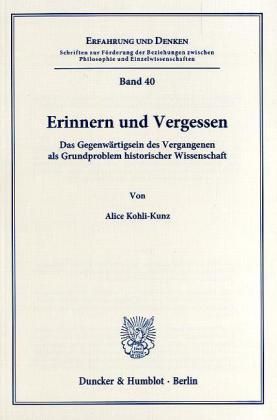 Produktbild: Erinnern und Vergessen.