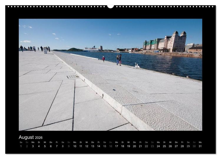Produktbild: Oslo (hochwertiger Premium Wandkalender 2026 DIN A2 quer), Kunstdruck in Hochglanz