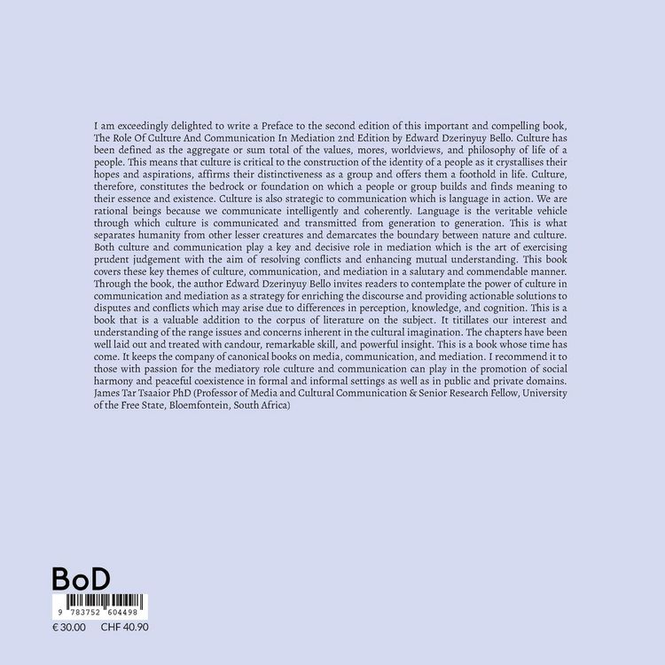 Produktbild: The Role Of Culture And Communication In Mediation 2nd Edition