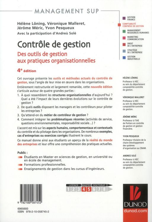 Produktbild: Controle De Gestion Outils De G