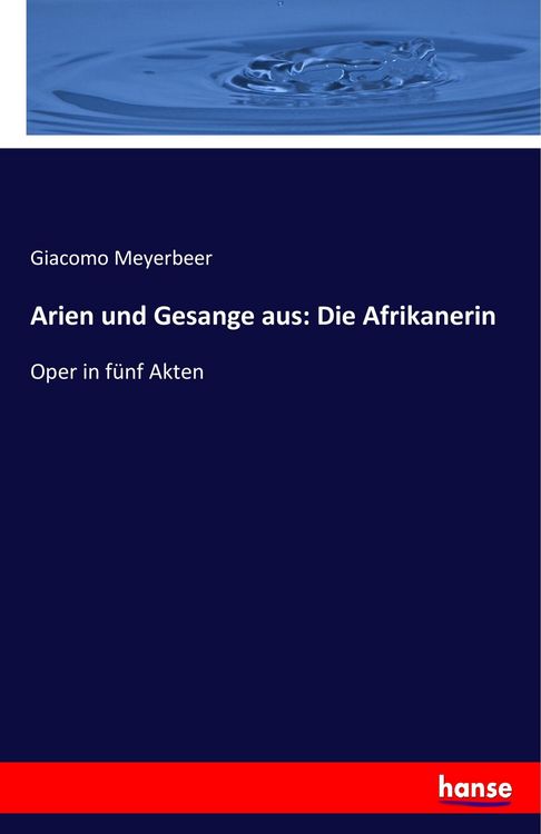 Produktbild: Arien und Gesange aus: Die Afrikanerin
