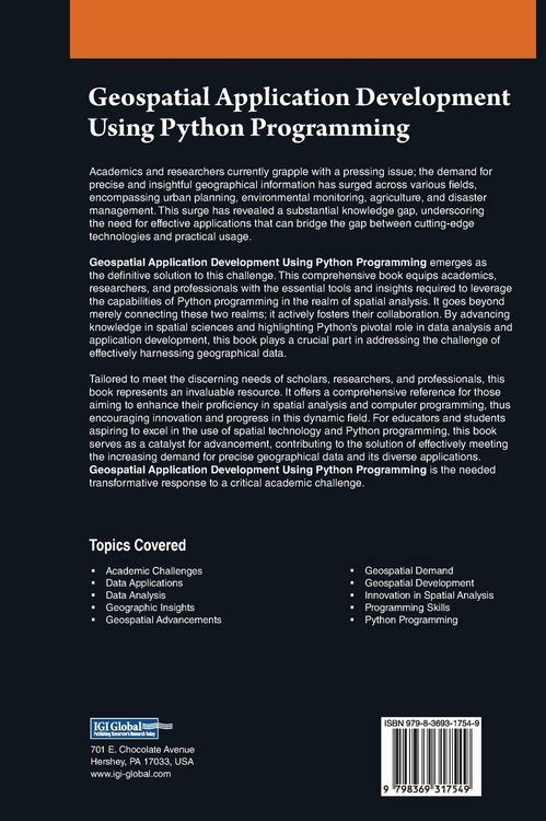 Produktbild: Geospatial Application Development Using Python Programming