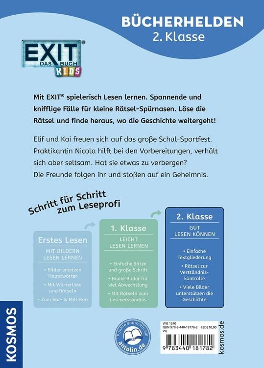 Produktbild: EXIT&reg;-Das Buch. B&uuml;cherhelden 2. Klasse, Tatort Schule